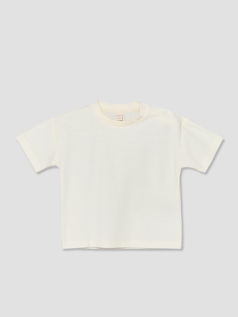 Crew Neck Short Sleeves T-Shirt and Dungaree Set with Pockets