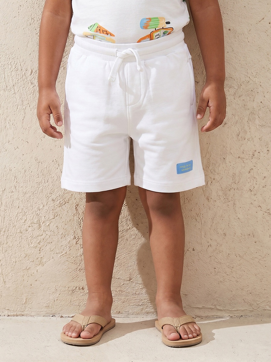 Crew Neck Short Sleeves T-Shirt and Shorts Set with Ice Cream Van Print