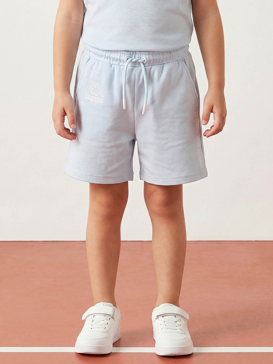 Crew Neck Short Sleeves T-Shirt and Shorts Set with Drawstring Closure