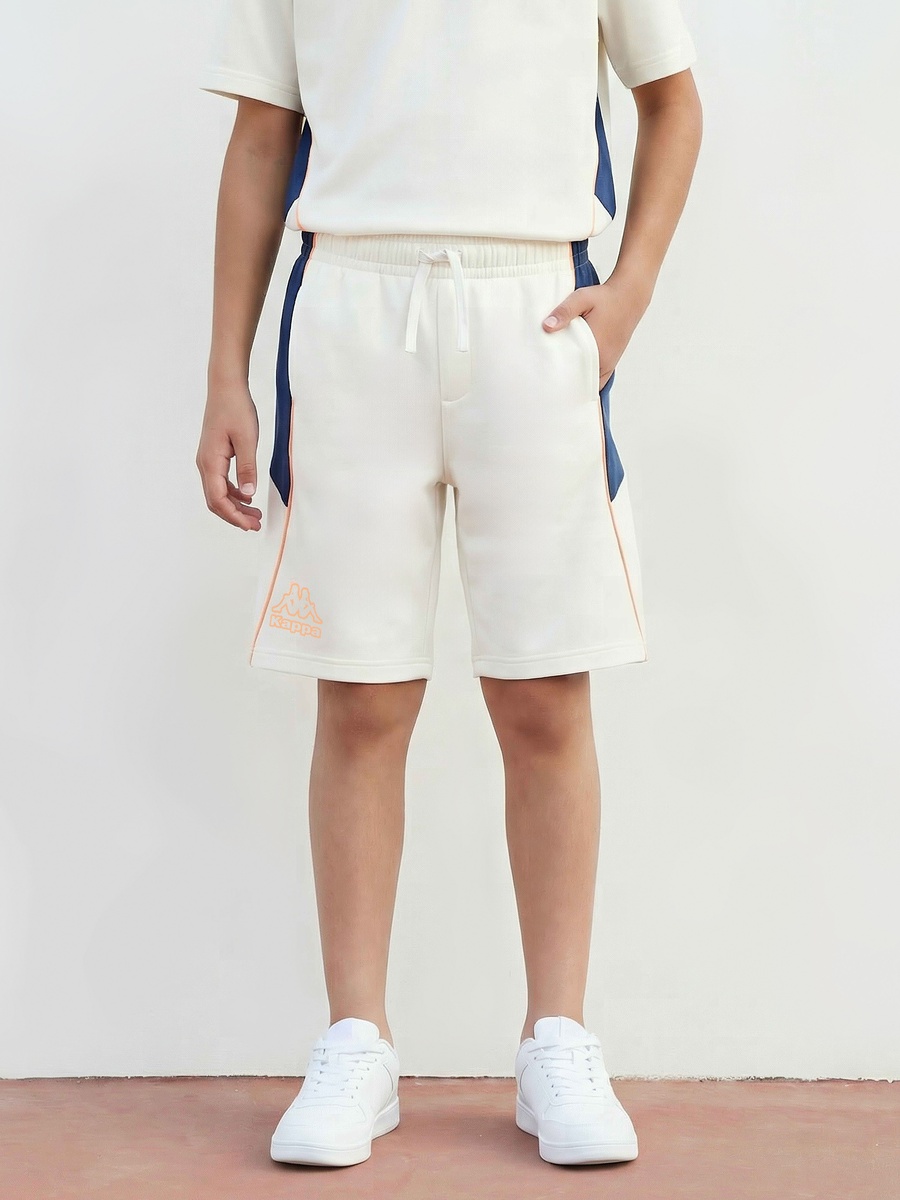 Crew Neck Short Sleeves T-Shirt and Shorts Set with Colourblock Panel