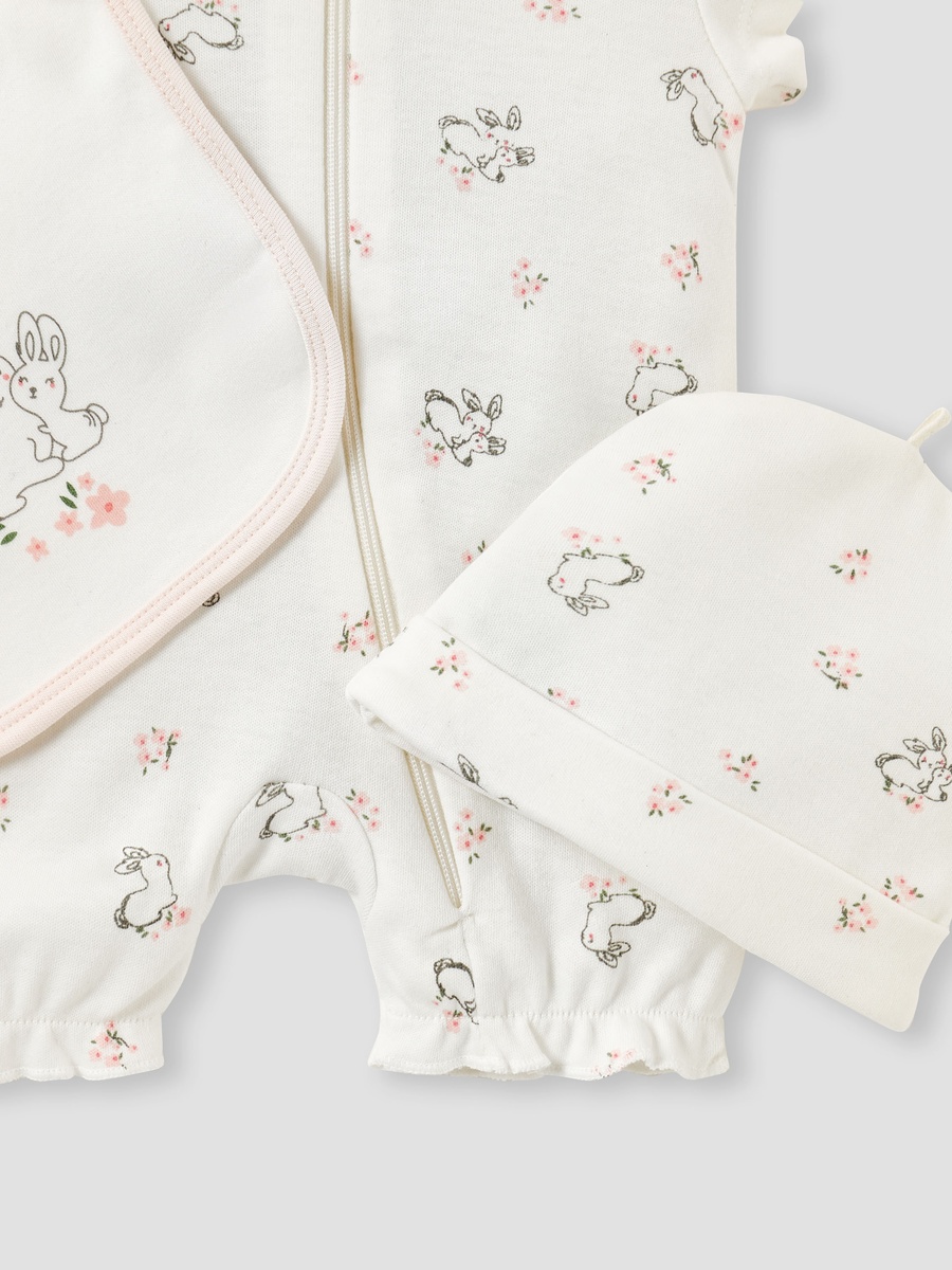 Bunny Print 3-Piece Gift Set