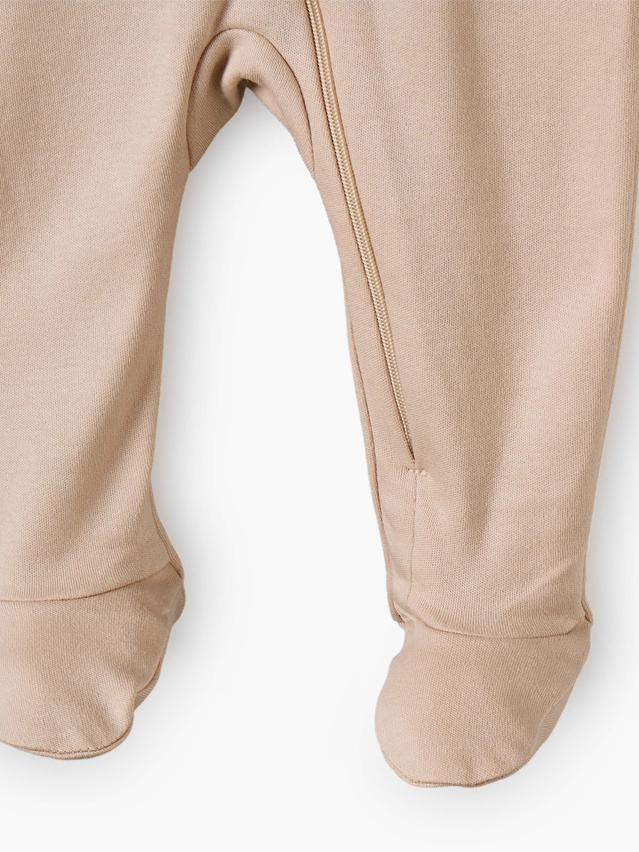 Pack of 5 Cotton Round Neck Long Sleeves Sleepsuit with Zip Closure