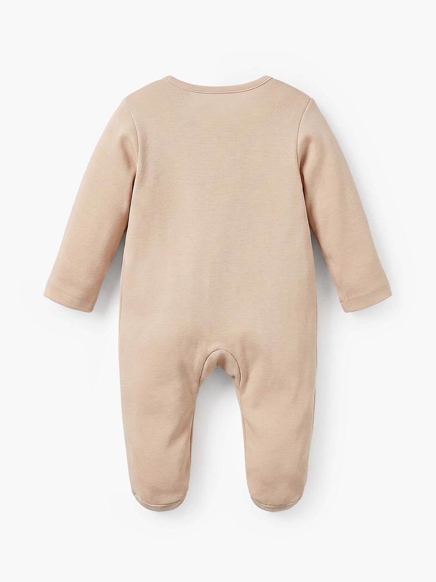 Pack of 5 Cotton Round Neck Long Sleeves Sleepsuit with Zip Closure