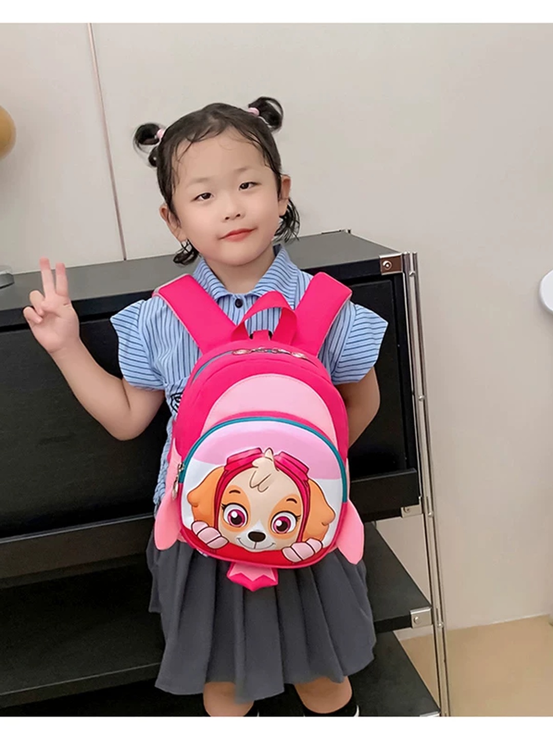 Cartoon Puppy Print Backpack