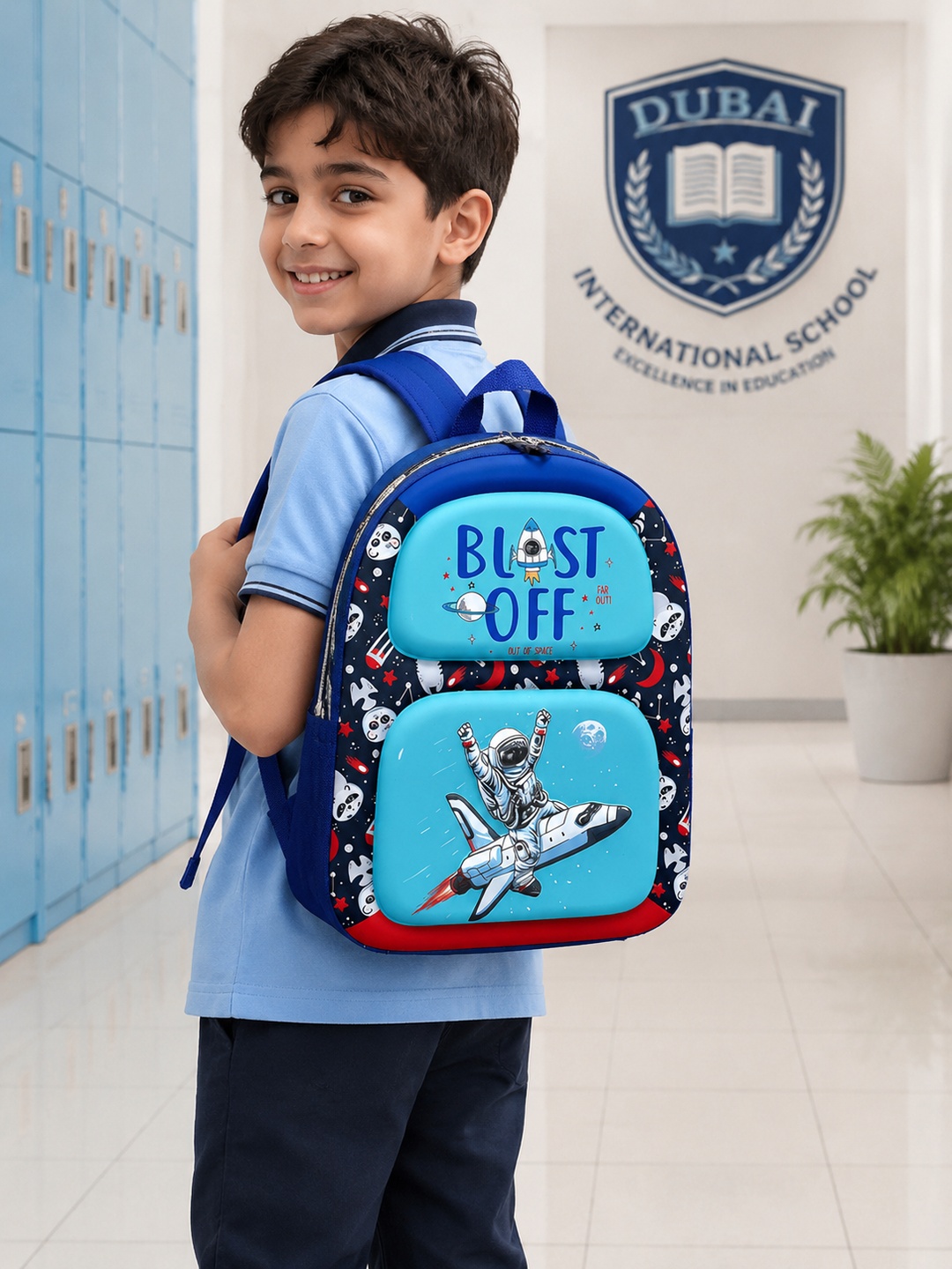 3D Graphic Pocket Backpack