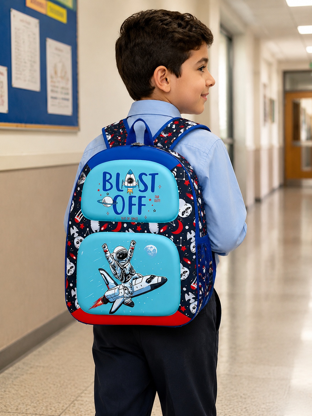 3D Graphic Pocket Backpack