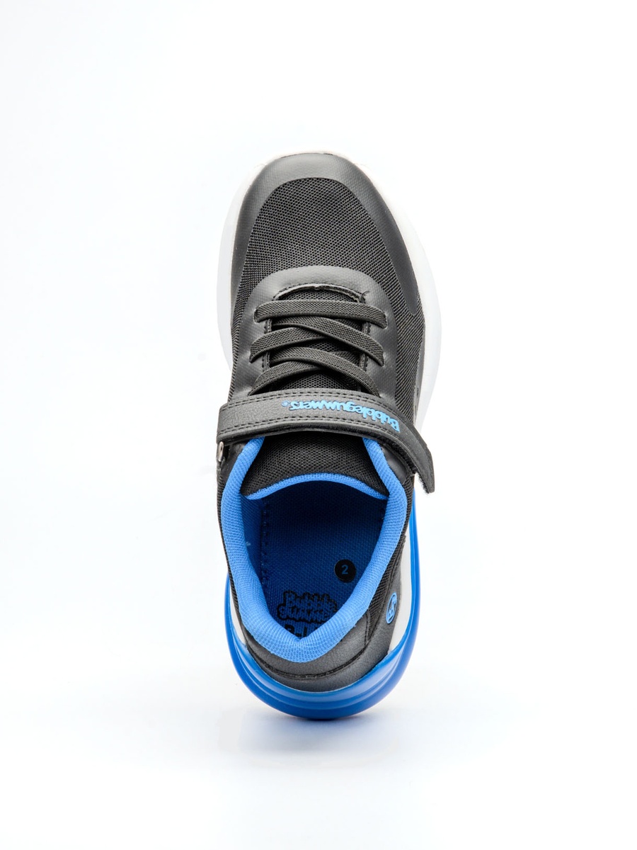 Contrast Tab Sneakers with Hook and Loop Closure