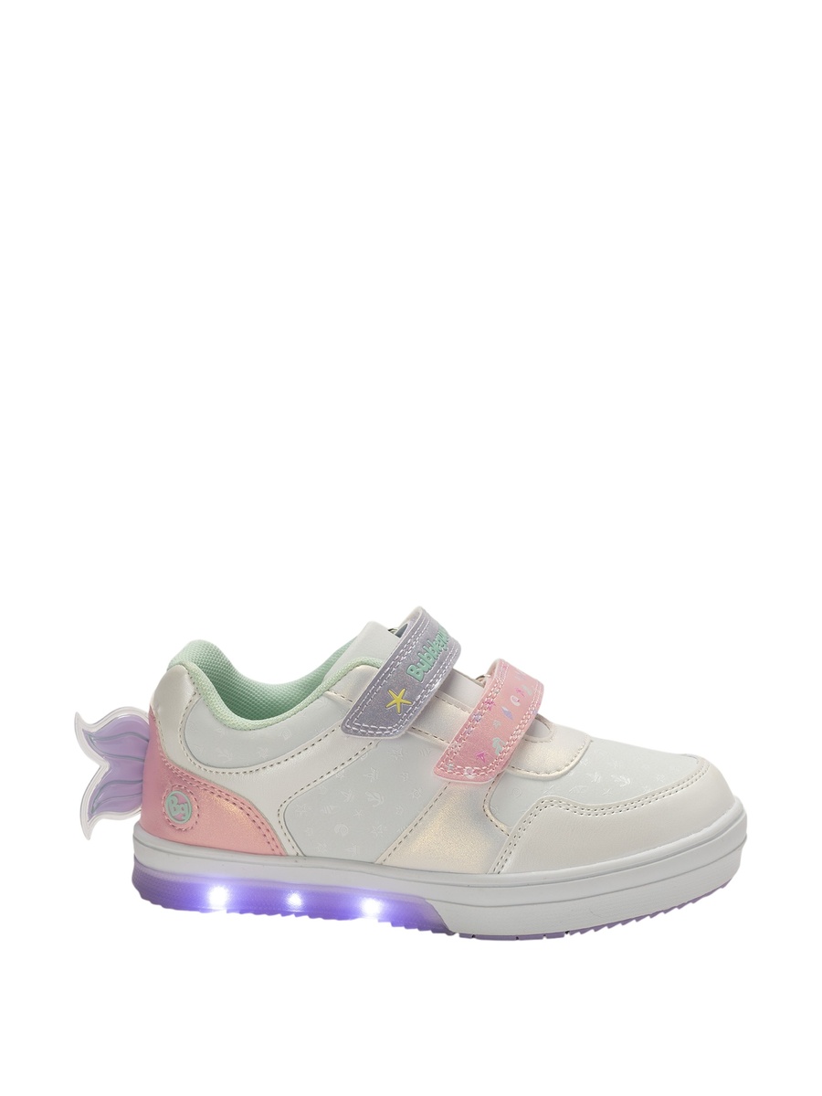 Character Print Sneakers with Hook and Loop Closure