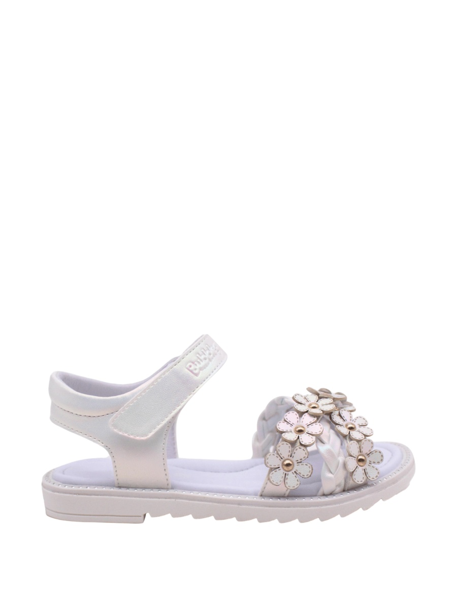 Floral Embellished Sandals with Ankle Strap