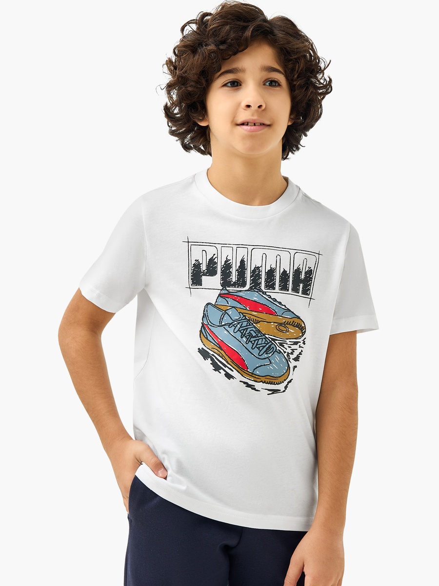 Graphic Print T-Shirt with Short Sleeves