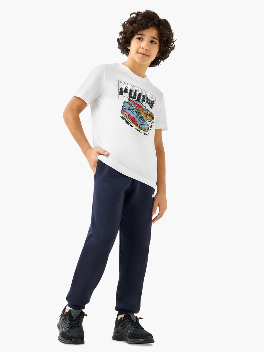 Graphic Print T-Shirt with Short Sleeves