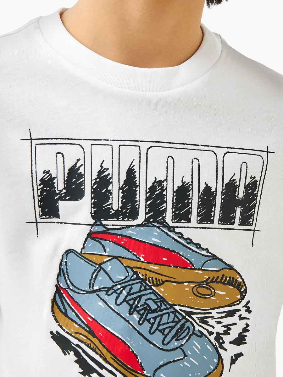 Graphic Print T-Shirt with Short Sleeves