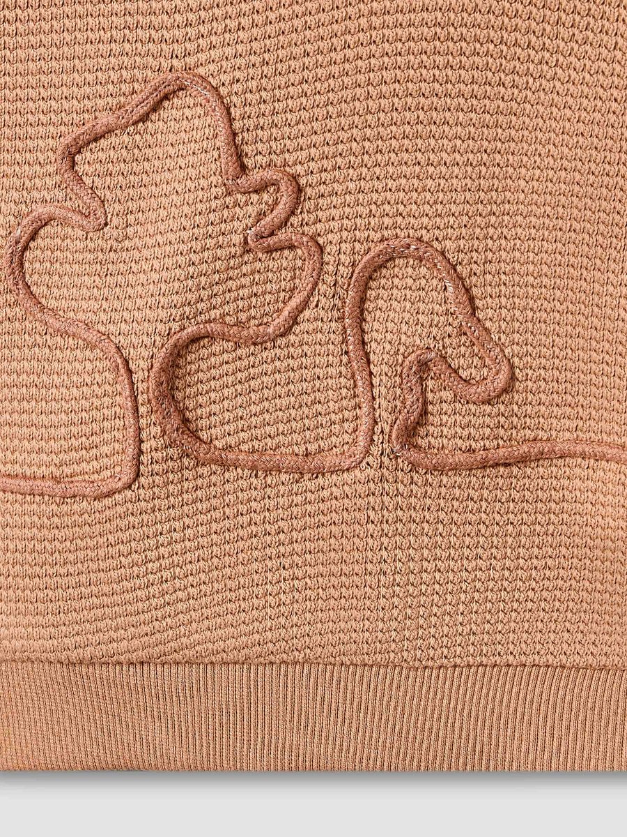 Collared Short Sleeve Polo T-Shirt with Embroidery