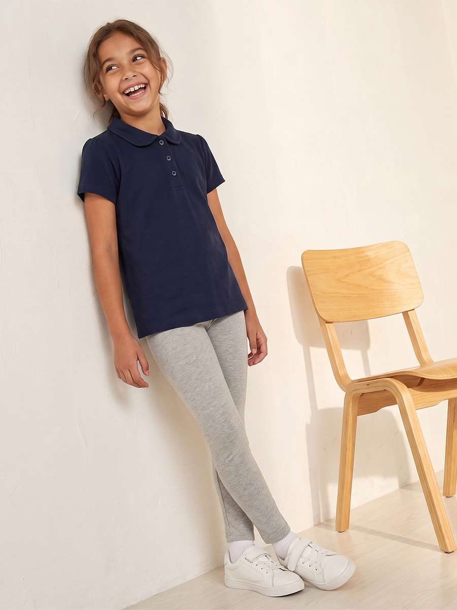 Pack of 2 Peter Pan Collar Short Sleeves T-Shirt with Textured Design