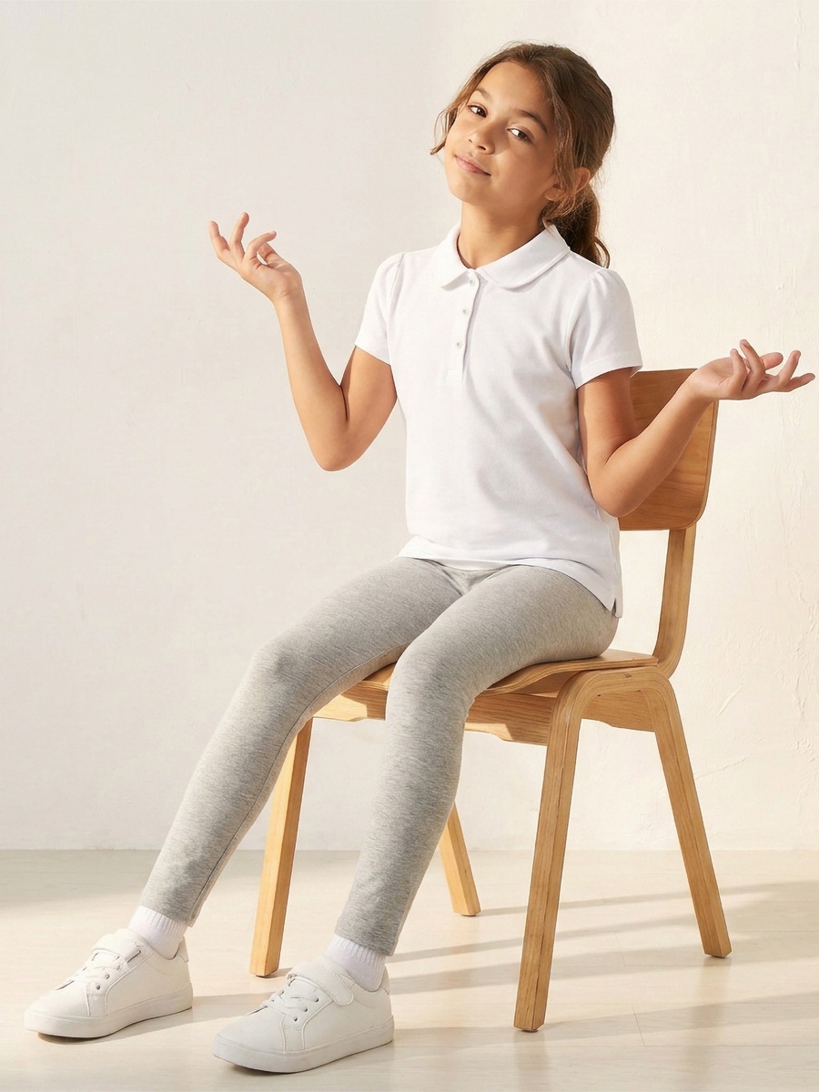 Pack of 2 Peter Pan Collar Short Sleeves T-Shirt with Textured Design