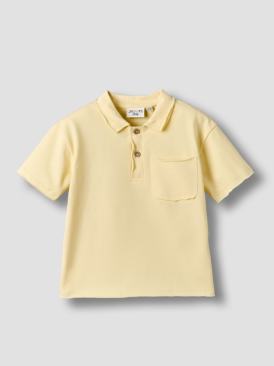 Collared Short Sleeves Polo T-Shirt