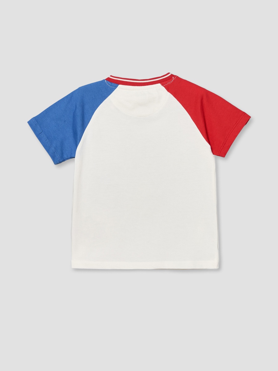 Crew Neck Short Sleeves T-Shirt with Embroidery