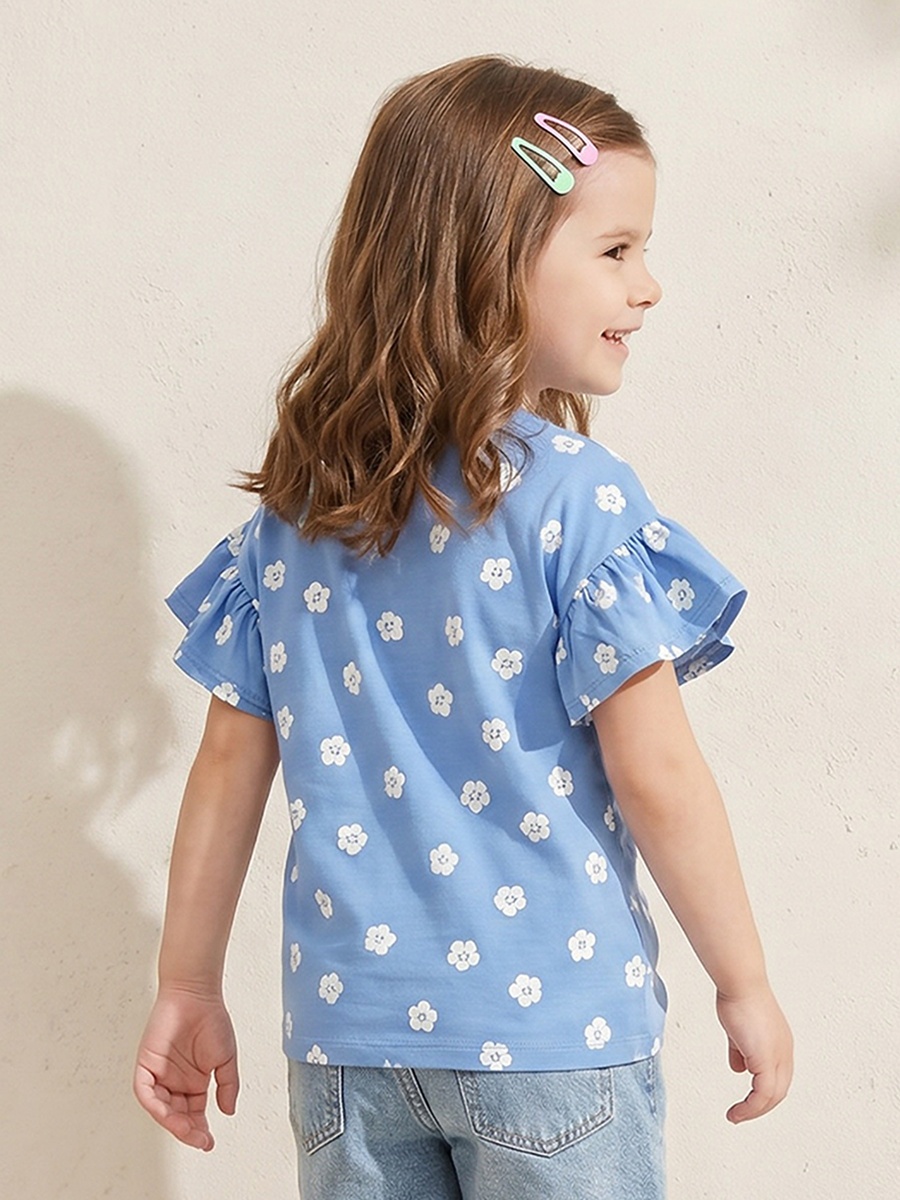 Crew Neck Short Sleeves T-Shirt with Embellishment