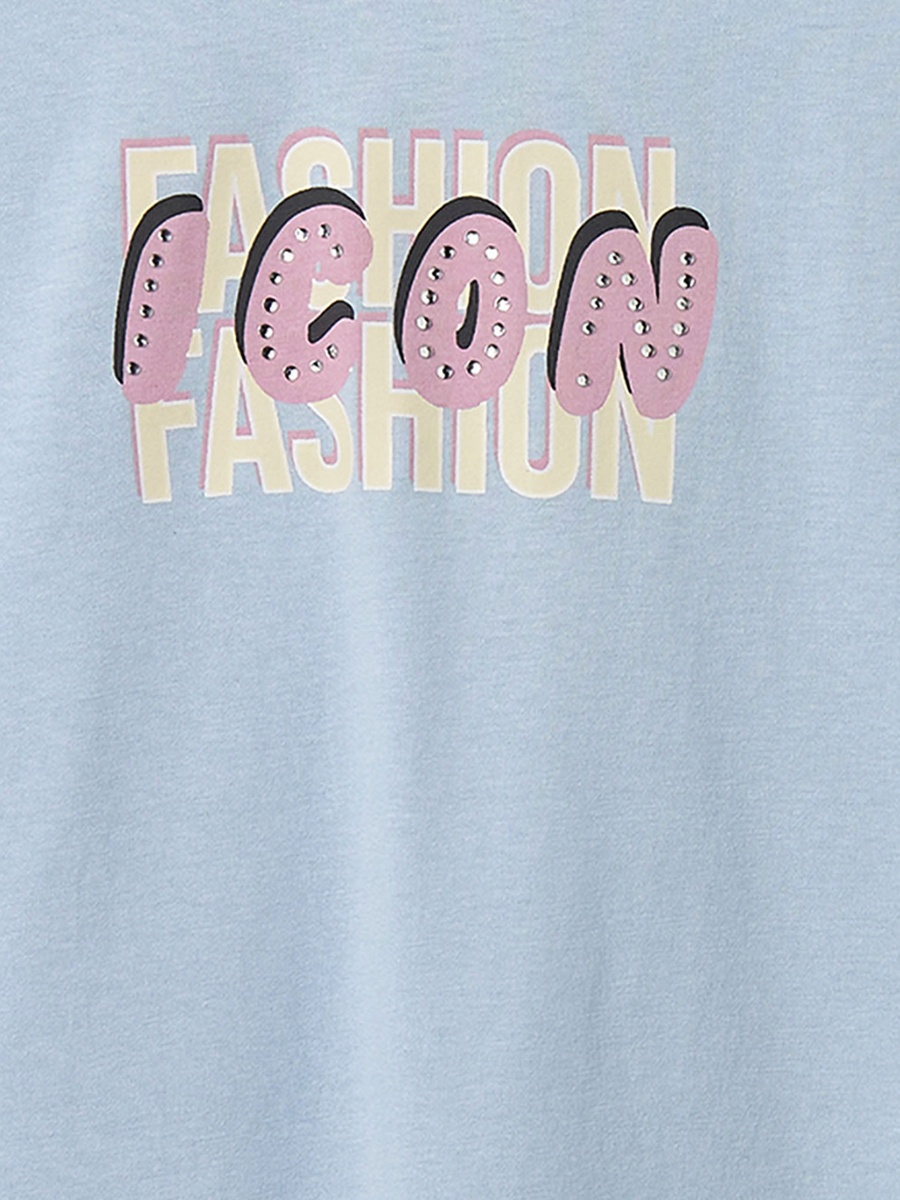 Crew Neck Short Sleeves T-Shirt with Graphic Print
