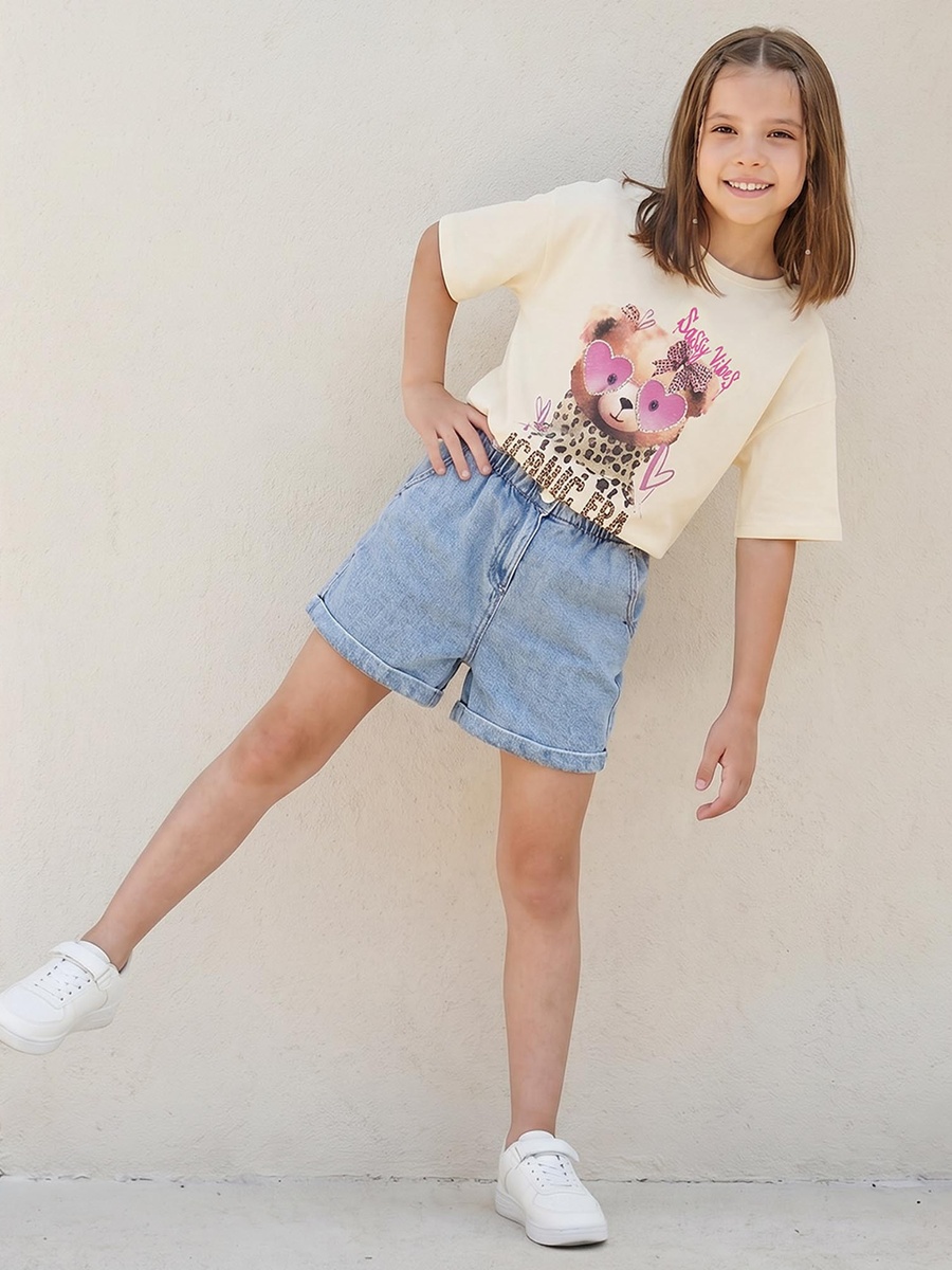 Crew Neck Short Sleeves T-Shirt with Graphic Print