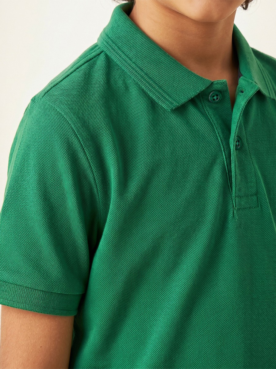 Solid Short Sleeves Polo T-Shirt