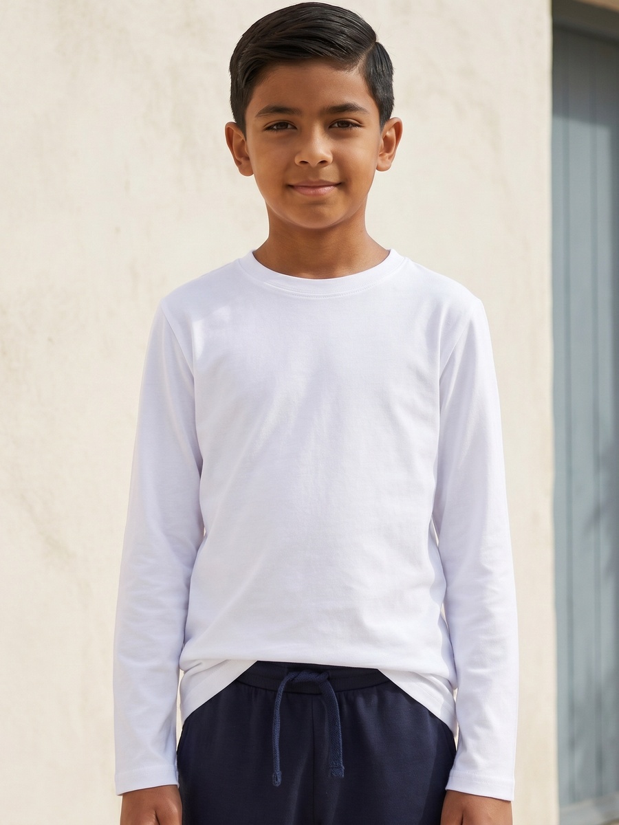 Crew Neck Long Sleeves T-Shirt
