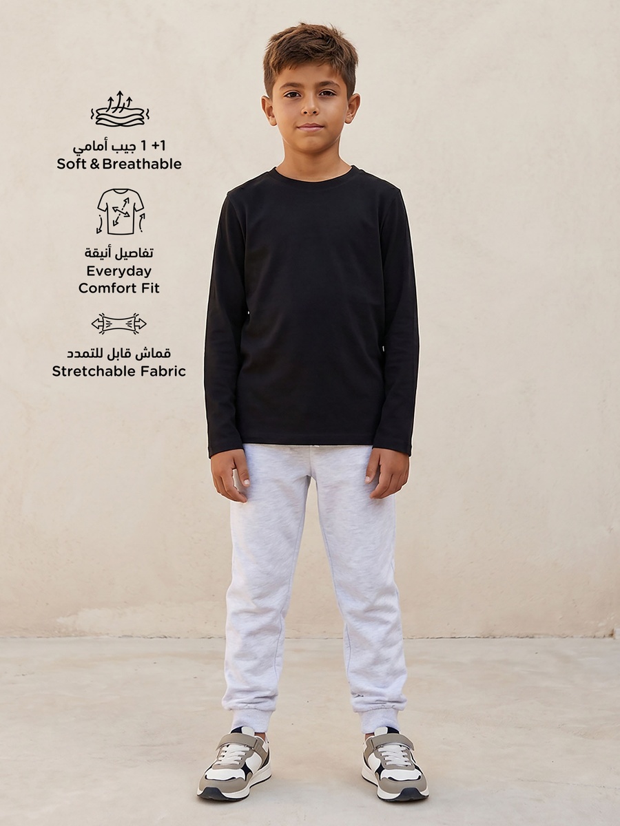 Crew Neck Long Sleeves T-Shirt