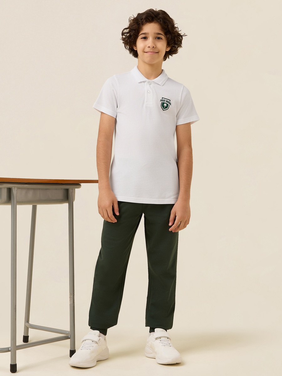 Collared Short Sleeves Polo T-Shirt with KSA National Day Print