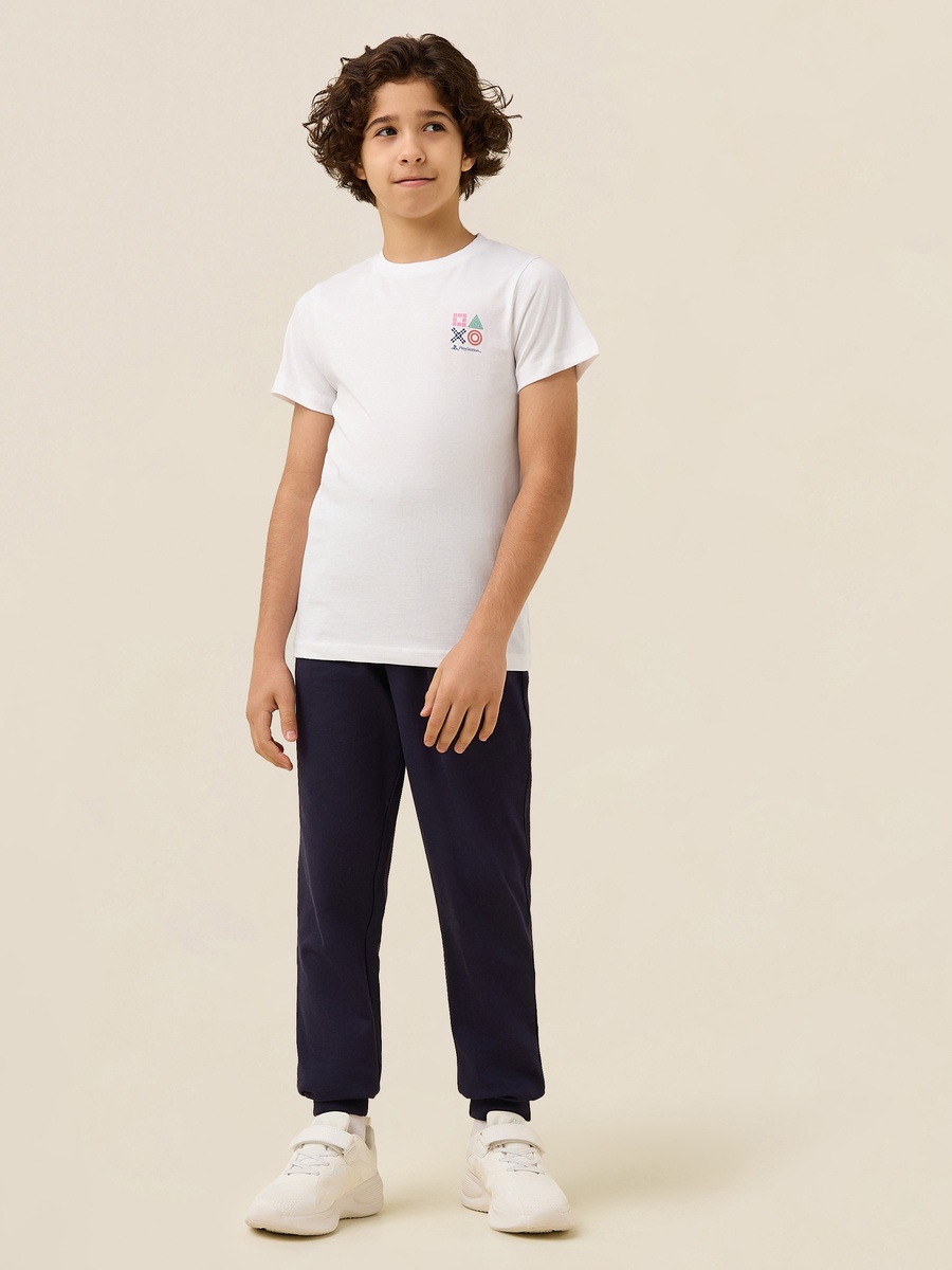 Crew Neck Short Sleeves T-Shirt with Gaming Print