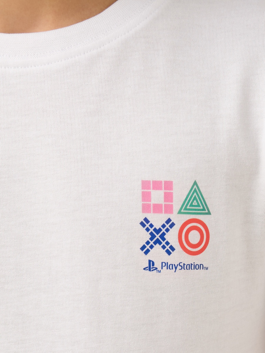 Crew Neck Short Sleeves T-Shirt with Gaming Print