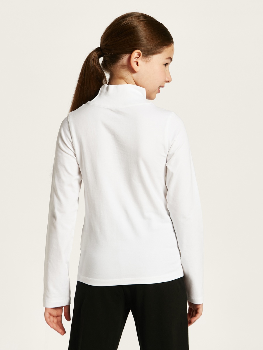Solid Turtle Neck T-Shirt with Long Sleeves