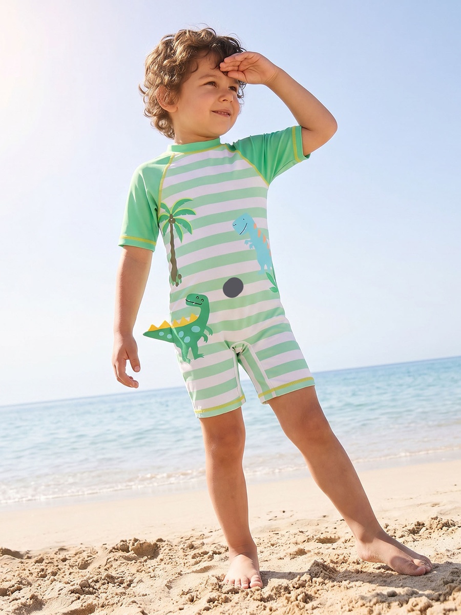 Boys Striped Swimsuit
