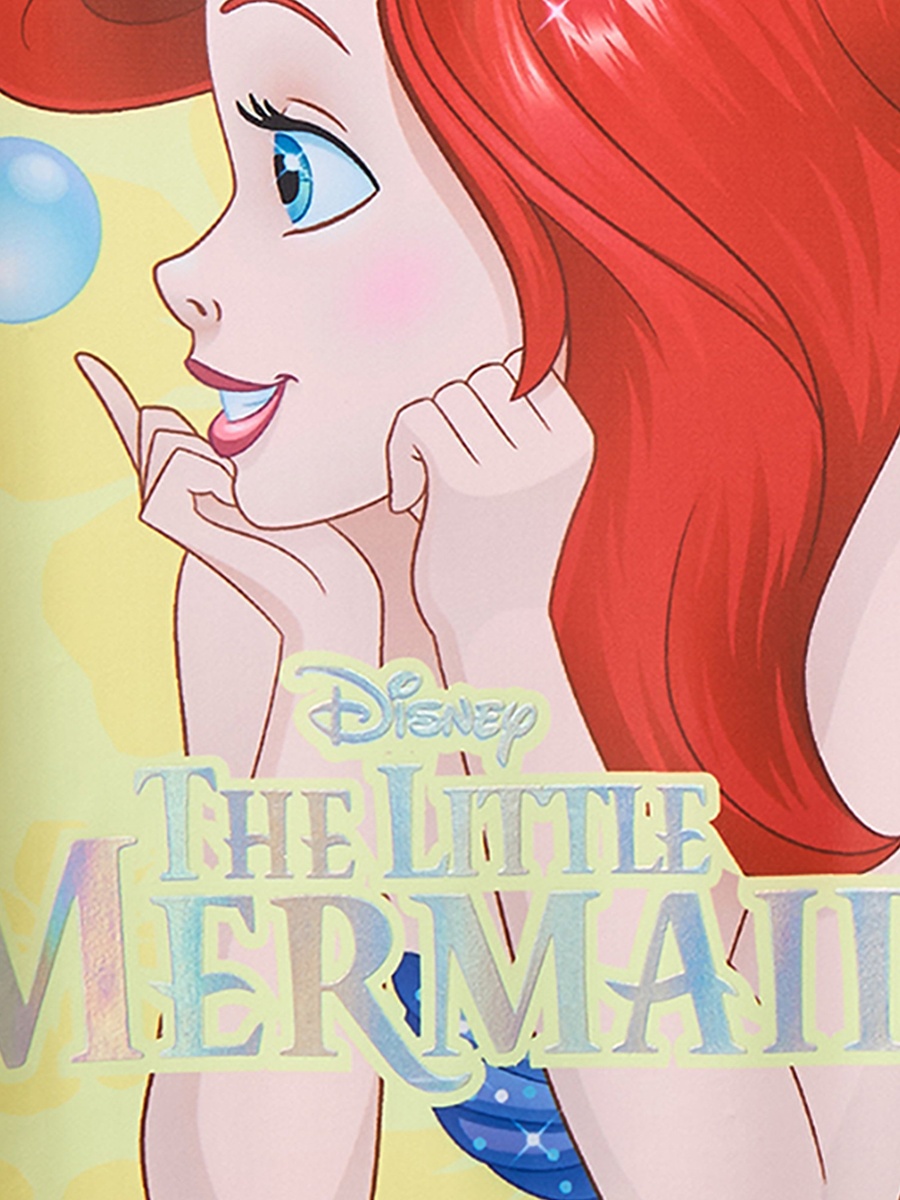 Girls The Little Mermaid Print Swimsuit