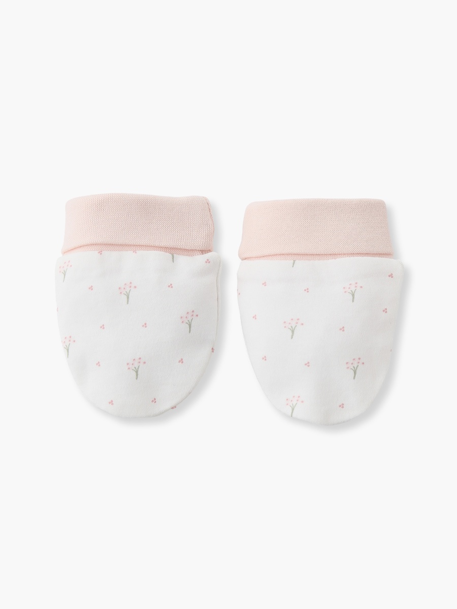 Mittens with Floral Print, 0-36 months