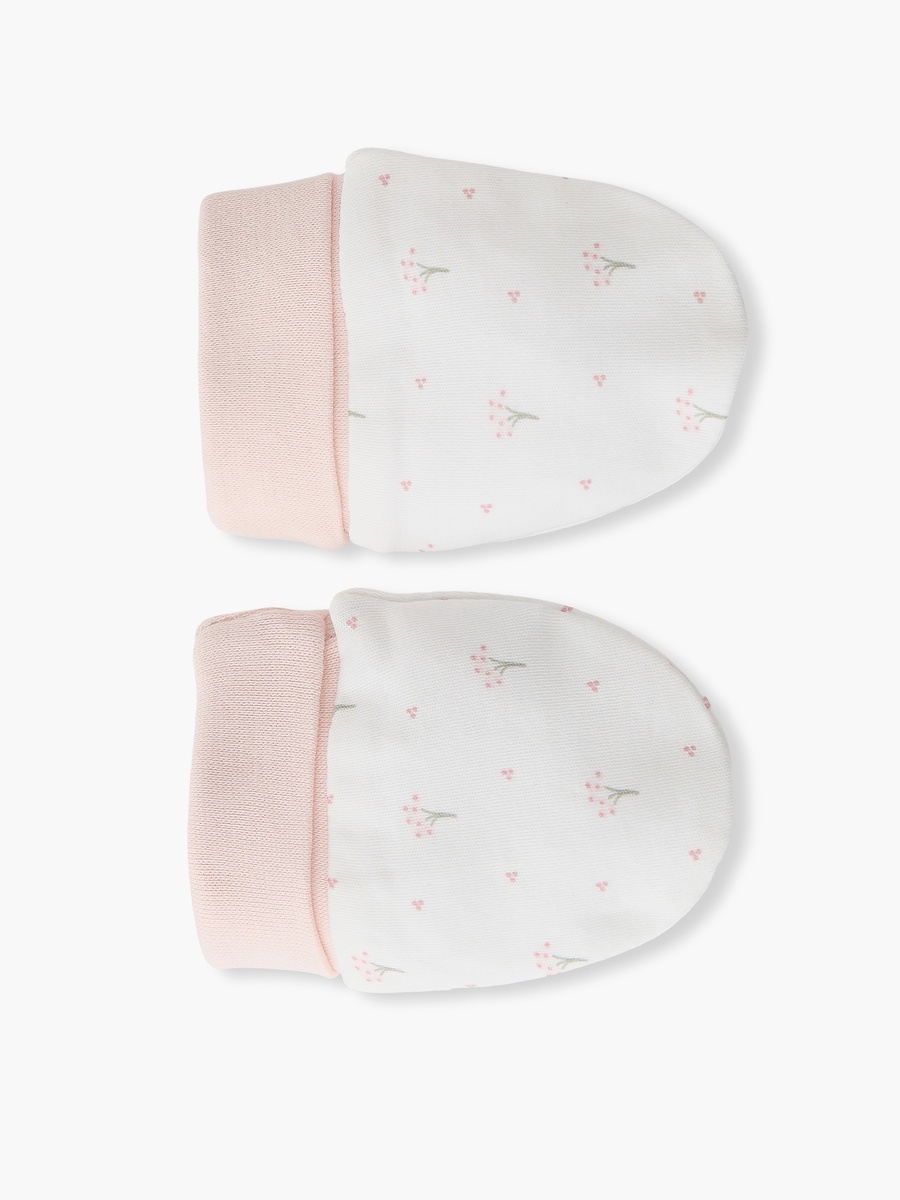 Mittens with Floral Print, 0-36 months