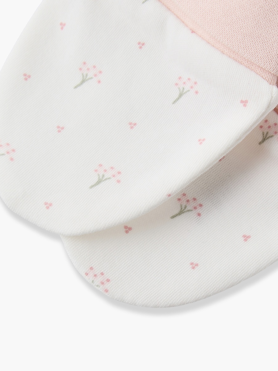 Mittens with Floral Print, 0-36 months