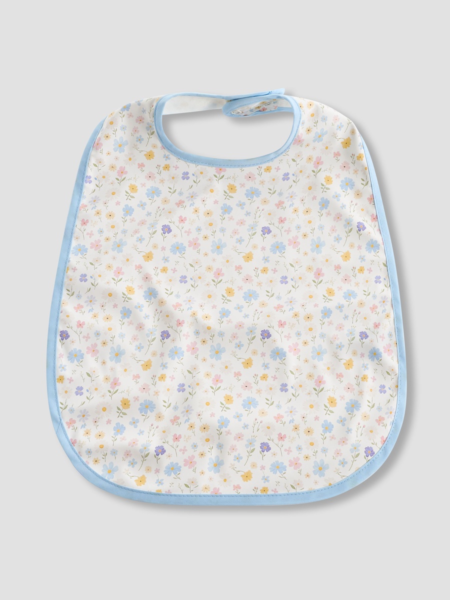 Pack of 2 Baby Bib with Snap Button Closure