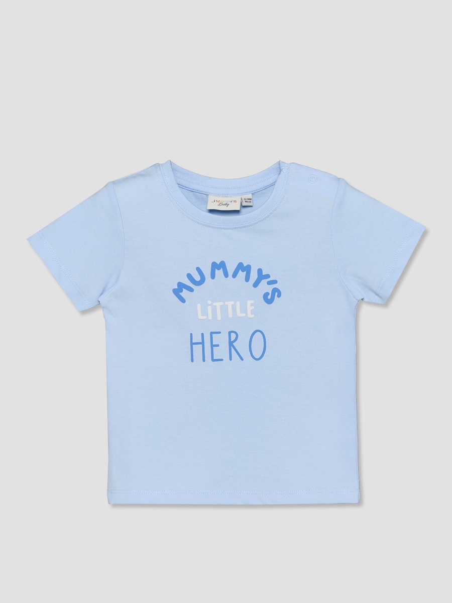 Crew Neck Short Sleeves T-Shirt and Dungaree Set with Vehicle Applique
