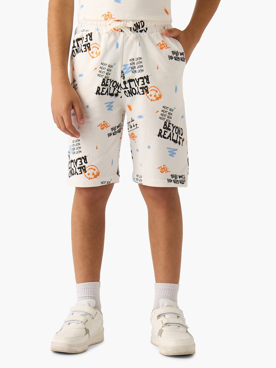 Set of 3 Short Sleeves T-Shirt and Shorts Set with Print