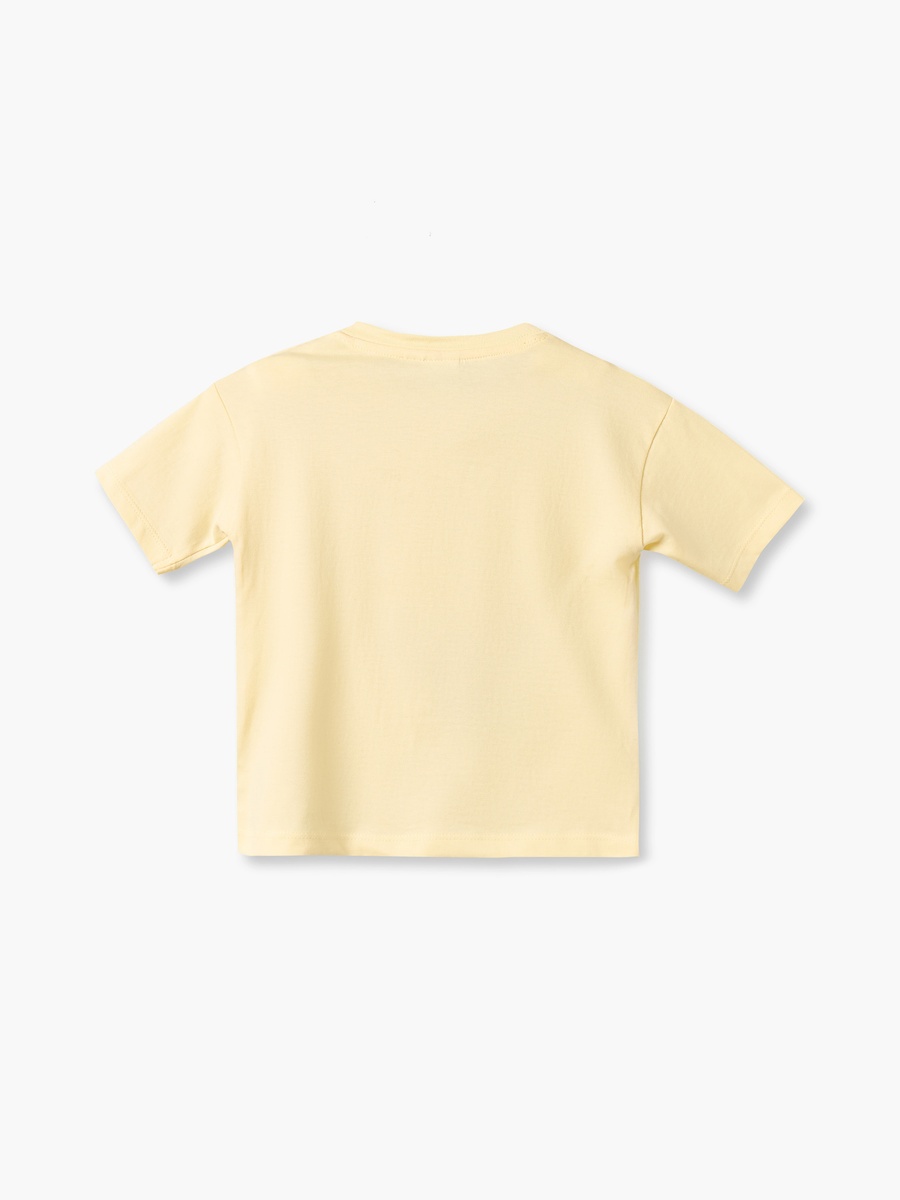 Crew Neck Short Sleeves T-Shirt and Shorts Set with Winnie The Pooh Applique