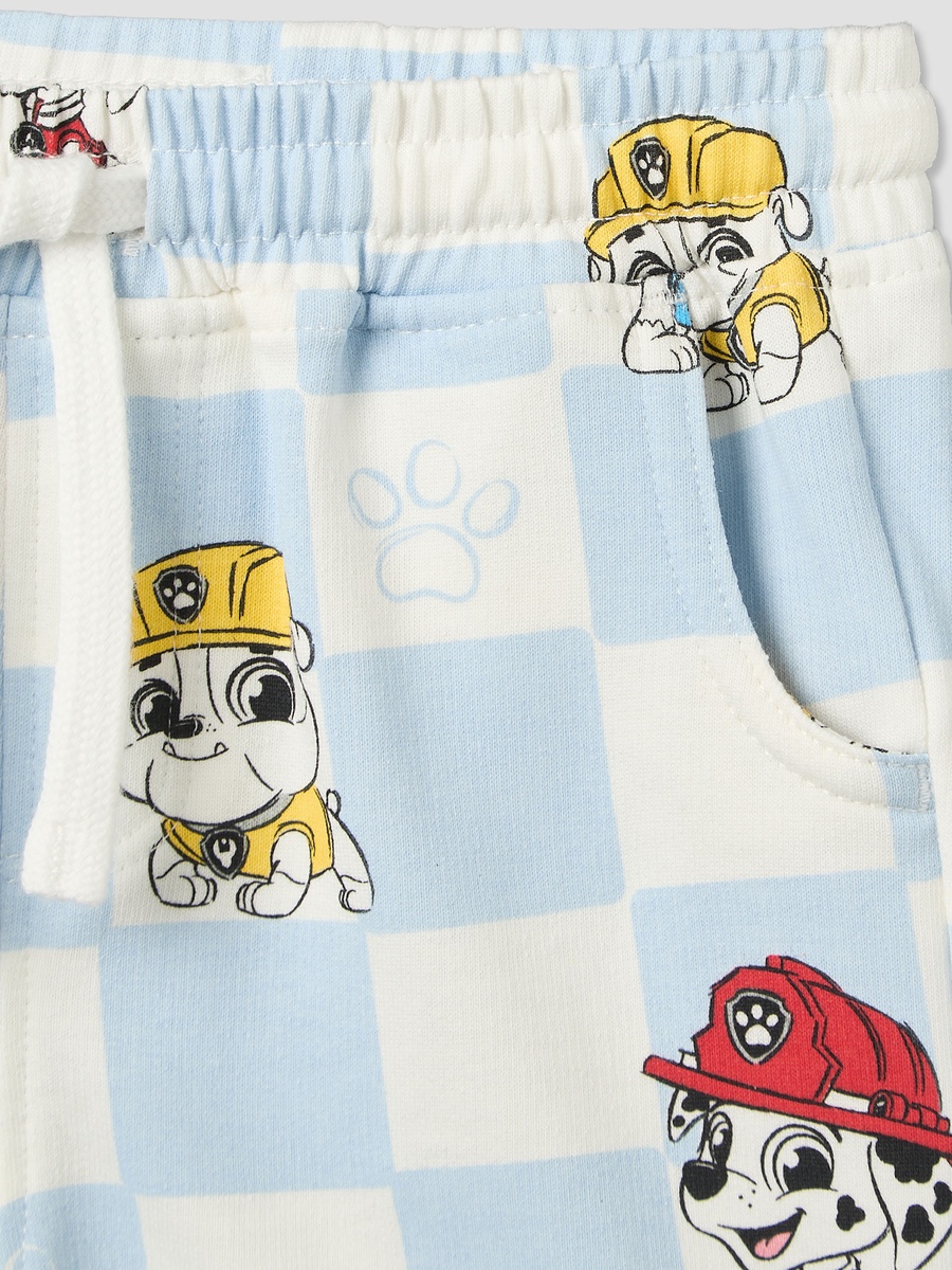 Crew Neck Short Sleeves T-Shirt and Shorts Set with PAW Patrol Print