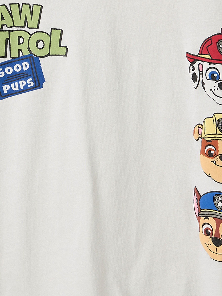 Crew Neck Short Sleeves T-Shirt and Shorts Set with PAW Patrol Print