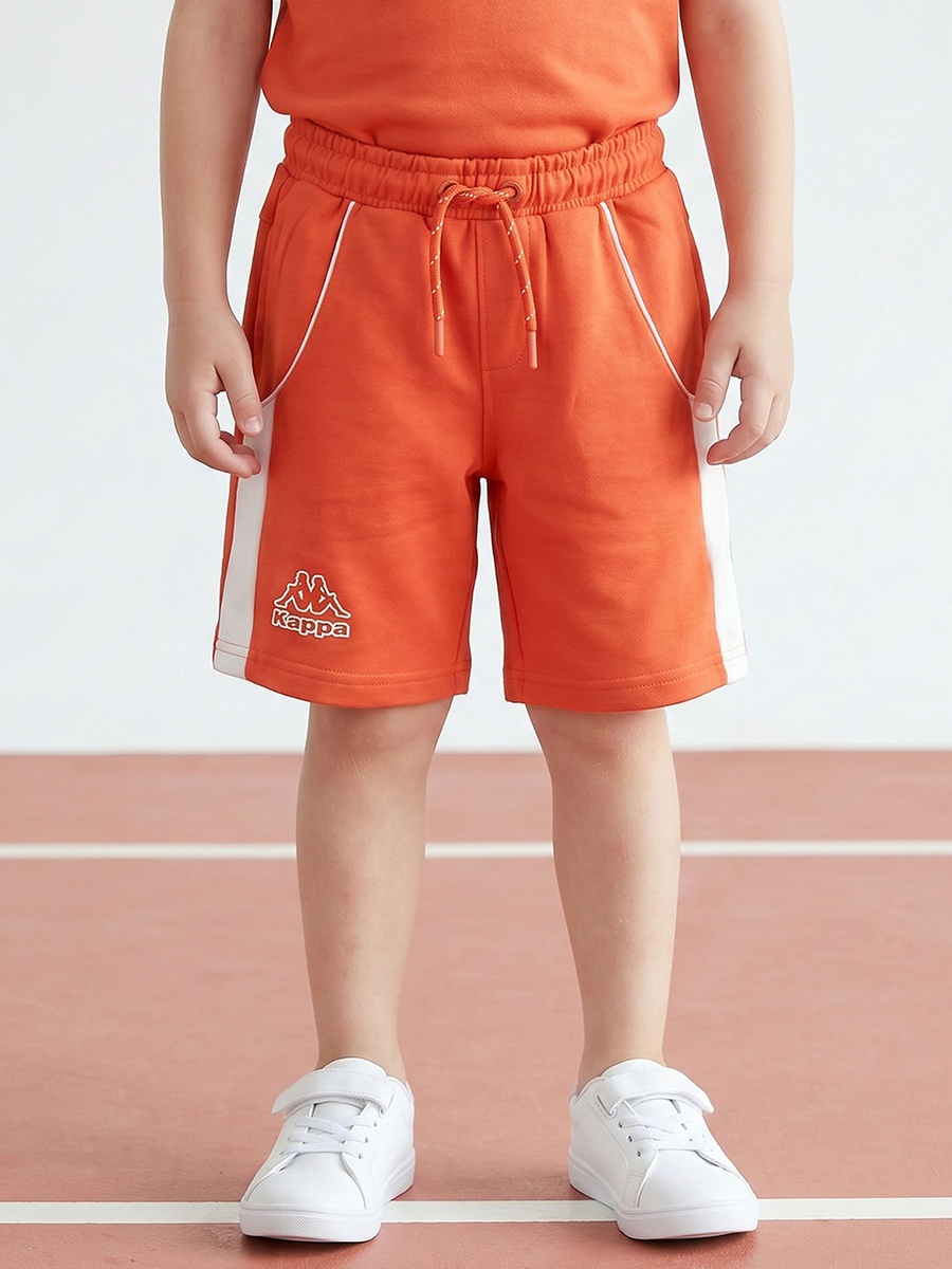 Crew Neck Short Sleeves T-Shirt and Shorts Set with Logo Print