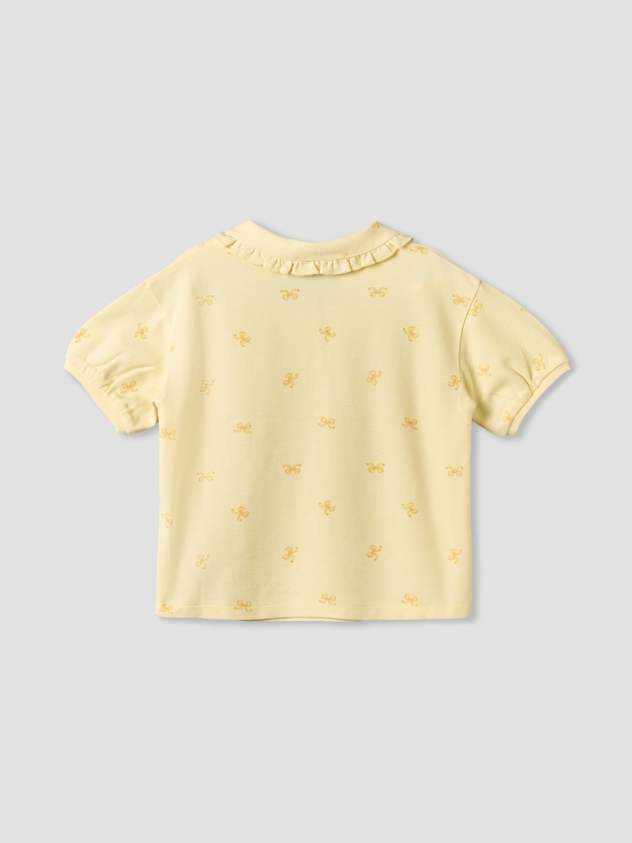 Collared Short Sleeves T-Shirt and Skorts Set with Minnie Mouse Applique