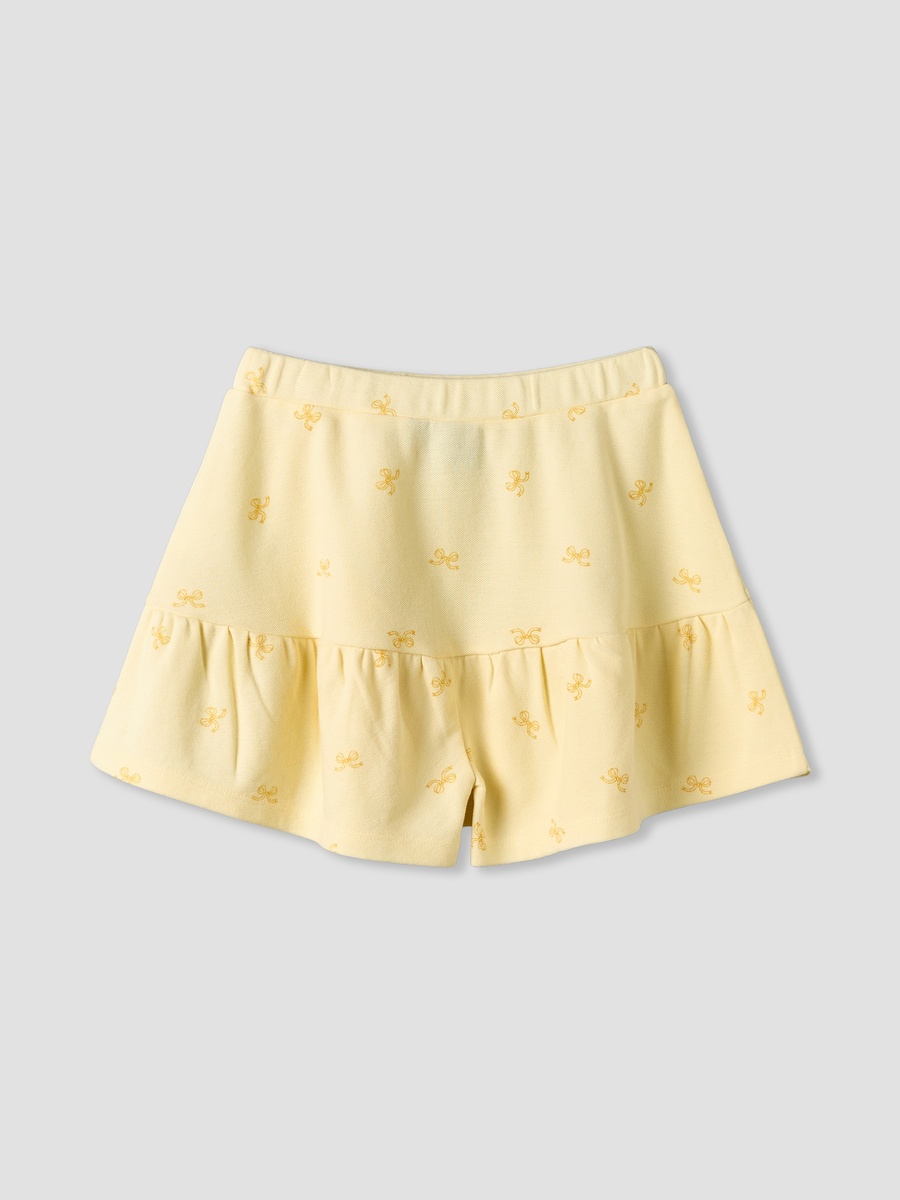 Collared Short Sleeves T-Shirt and Skorts Set with Minnie Mouse Applique