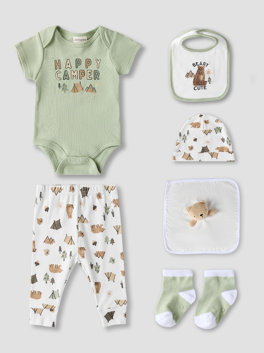 Set of 8 Clothing Gift Set with Camping Print