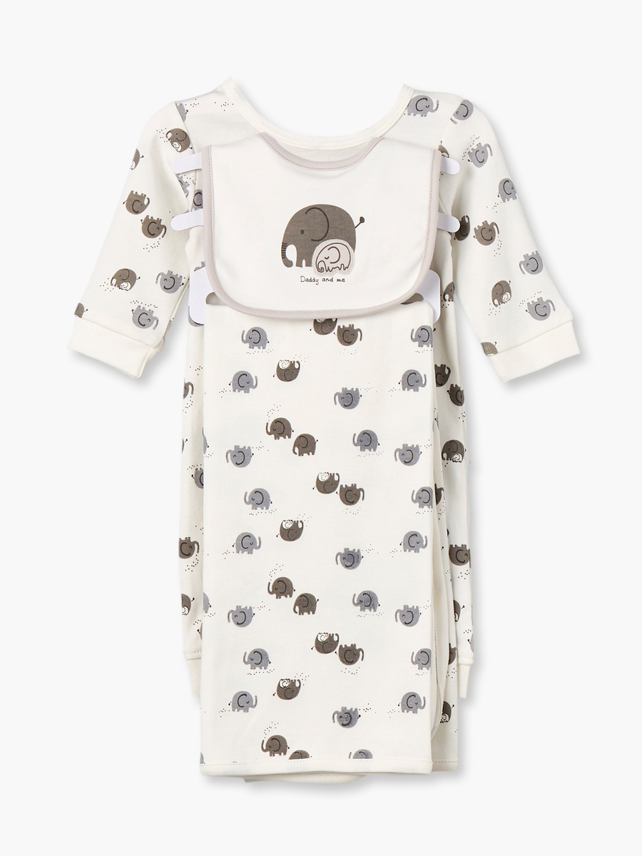 Set of 3 Clothing Gift Set with Elephant Print
