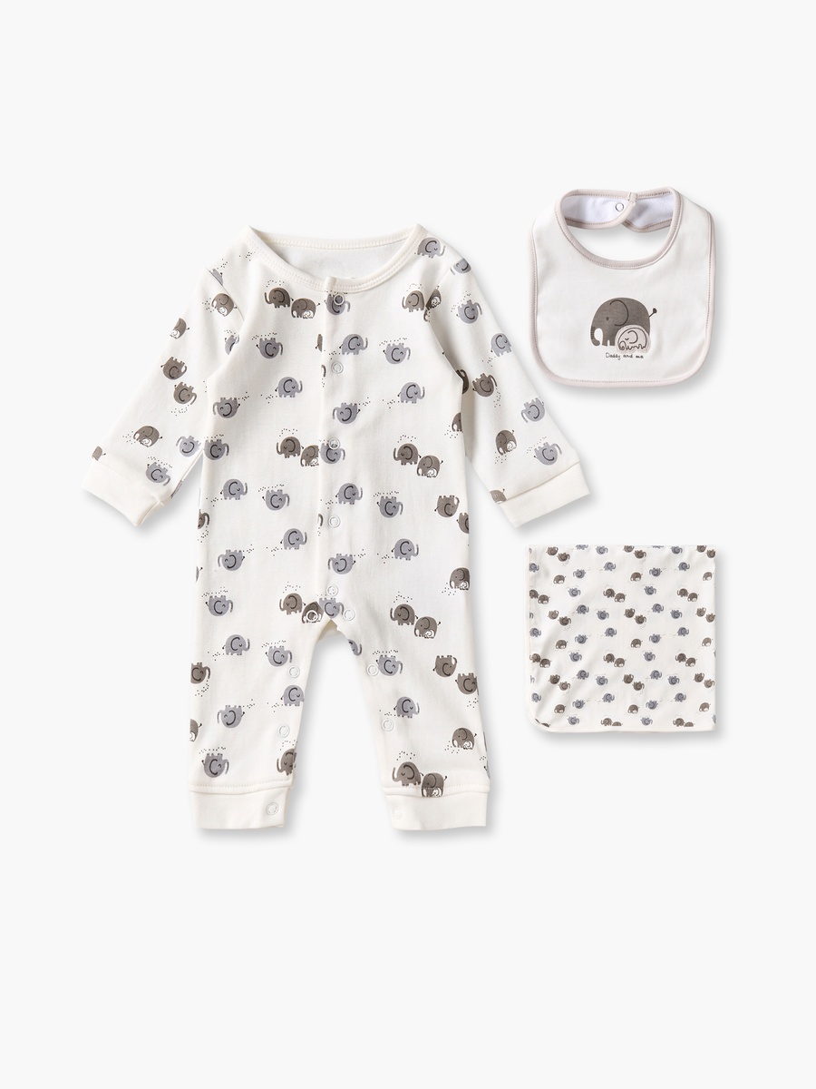 Set of 3 Clothing Gift Set with Elephant Print