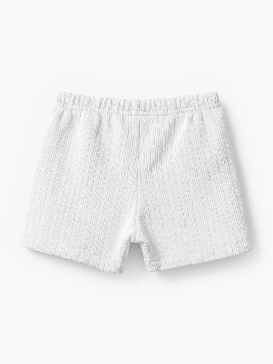 Collared Short Sleeves Shirt and Shorts Set with Elasticated Waist