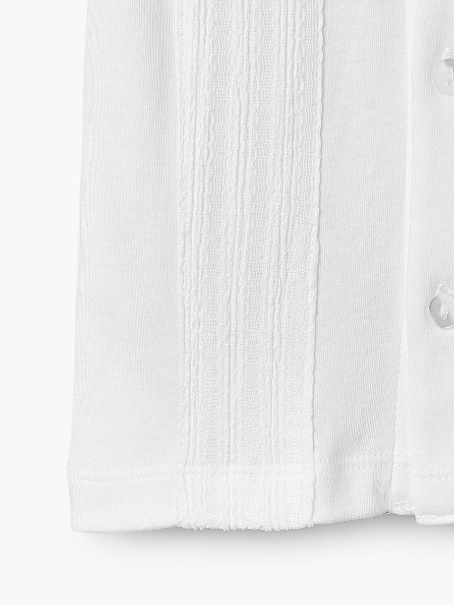 Collared Short Sleeves Shirt and Shorts Set with Elasticated Waist